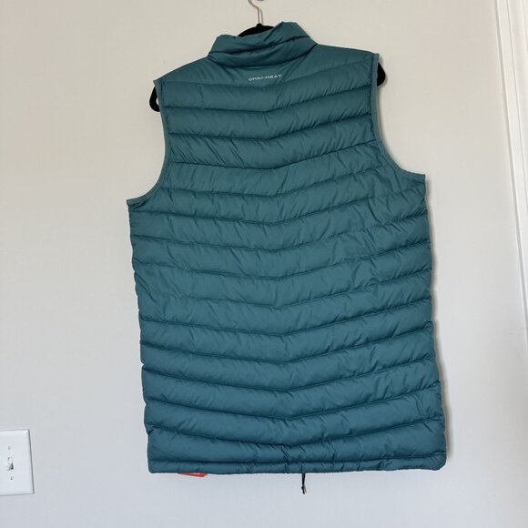 Columbia Mens Slope Edge Vest Omni-Heat Thermal Reflective Teal NWT Small - Picture 6 of 8